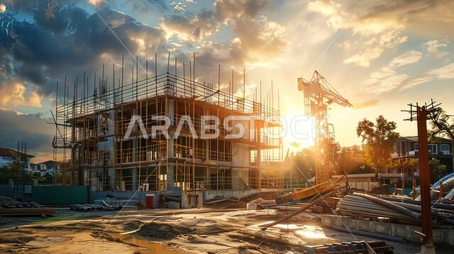  مفهوم تحسين البنية التحتية للبلاد، أعمال البناء والمقاولات والتطوير العقاري، إنشاء الأساسات والهياكل للمشروعات السكنية والمصانع، التطور المعماري والحضاري في المملكة العربية السعودية، تشييد المباني والمشاريع الضخمة