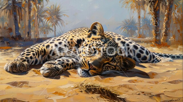 محميات طبيعية لتربية ورعاية الثدييات، الحيوانات البرية المفترسة، حدائق الحيوان في المملكة العربية السعودية، حيوان الفهد المنقط يقف وسط الصحراء، الكثبان الرملية الناعمة، خلفية الطبيعة