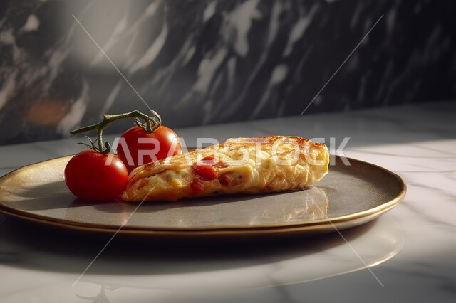 طبق البيض المقلي مع الطماطم والفلفل الحار، وجبة فطور صباحية مفيدة وسريعة، الاومليت اللذيذ المليء بالبروتينات الصحية، وجبات ومأكولات للحميات الغذائية، أطباق إفطار تقليدية،