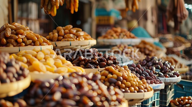 ضيافة رمضانية لذيذة، أسواق شعبية تقليدية لبيع الرطب من نخيل المملكة العربية السعودية، محاصيل ومنتجات زراعية محلية وطنية سعودية، أنواع التمور الصحية الطازجة، وجبة ذات قيمة غذائية عالية