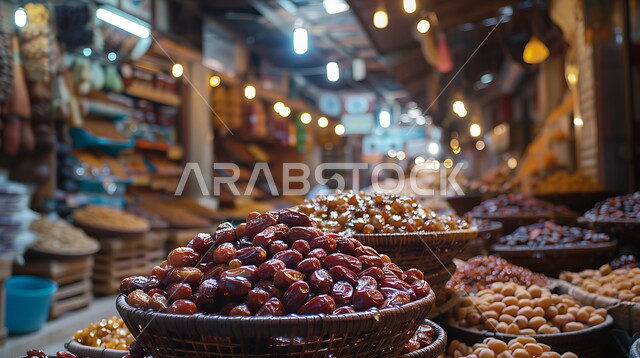 أسواق شعبية تقليدية لبيع الرطب من نخيل المملكة العربية السعودية، محاصيل ومنتجات زراعية محلية وطنية سعودية، أنواع التمور الصحية الطازجة، وجبة ذات قيمة غذائية عالية، ضيافة رمضانية لذيذة