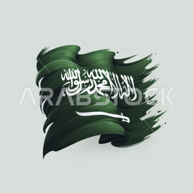 الاحتفال بذكرى اليوم الوطني 23 سبتمبر، راية التوحيد وسيف القوة، رفع علم المملكة العربية السعودية الاخضر في ١١ مارس، المناسبات والاعياد الوطنية، مفهوم حب الوطن والانتماء إليه، خلفية رمادية