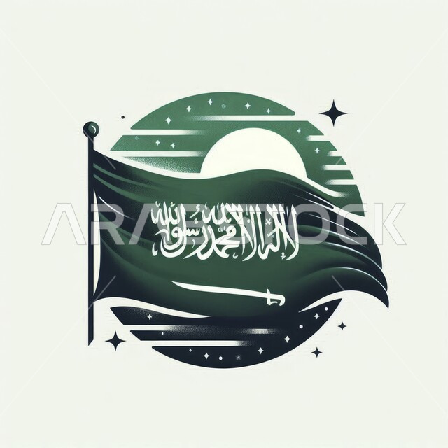 الاحتفال بذكرى اليوم الوطني 23 سبتمبر، راية التوحيد وسيف القوة، رفع علم المملكة العربية السعودية الاخضر في ١١ مارس، المناسبات والاعياد الوطنية، مفهوم حب الوطن والانتماء إليه، خلفية بيضاء