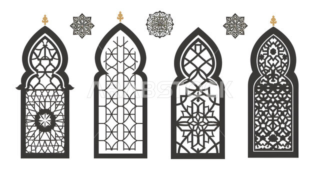 الفن الهندسي الممزوج بين العراقة والحداثة في المملكة العربية السعودية, زخارف ورسومات دينية, ديكورات ونقوش إسلامية, أشكال وتصاميم ترمز للدين الإسلامي, تصميمات تستخدم في المساجد ودور العبادة