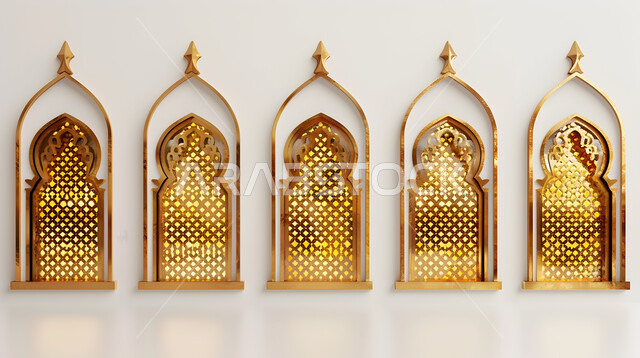  نقوش وديكورات إسلامية, رسومات دينية وزخرفات باللون الذهبي,أشكال وتصاميم ترمز للدين الإسلامي, الفن الهندسي الممزوج بين العراقة والحداثة في المملكة العربية السعودية, تصميمات تستخدم في المساجد ودور العبادة