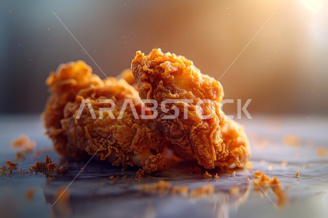 مجموعة من أفخاذ الدجاج المقلي المقرمش, دجاج البروستد الشهي، مطاعم المأكولات السريعة, وجبات غير صحيه