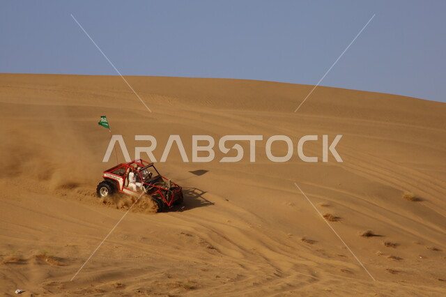 Entertaining activities and exciting challenges, racing on dirt cars in desert areas, racing on soft golden sand, famous competitions and events, the Dakar Rally in the Kingdom of Saudi Arabia, the World Rally Championship.
