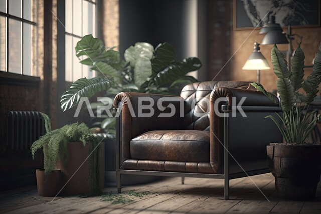 التصاميم الداخلية لغرف الجلوس على الطراز الحديث ، غرفة معيشة مع أثاث منزلي فاخر ، ديكور داخلي راقي للفلل والشقق السكنية في المملكة العربية السعودية ، الاهتمام والرعاية  بنبات الزينة  المنزلية