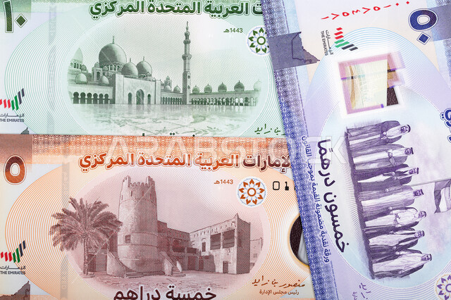  العملة الرسمية للإمارات العربية المتحدة، الفئات المختلفة من العملات النقدية، الاقتصاد المالي للخليج العربي، الدراهم الاماراتية الورقية، النمو والأرباح المالية