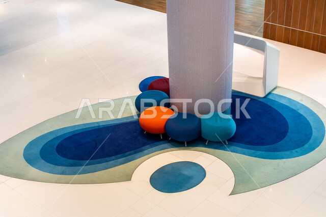 التصميم الهندسي الداخلي المبتكر مكتبة محمد بن راشد الثرية بالمجلات والمعاجم في امارة دبي، صرح معرفي مميز ومعلم ثقافي مشهور، منارة للثقافة والفكر، المكتبات والمتاحف والمعارض في الامارات العربية المتحدة