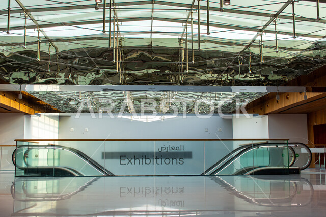 Providing comfort for readers, acquiring knowledge and developing linguistic stock, escalators in the Mohammed bin Rashid Library, rich in magazines and dictionaries in the Emirate of Dubai, scientific libraries in the United Arab Emirates, luxurious interior decorations and designs, a place for readers and lovers of science and knowledge
