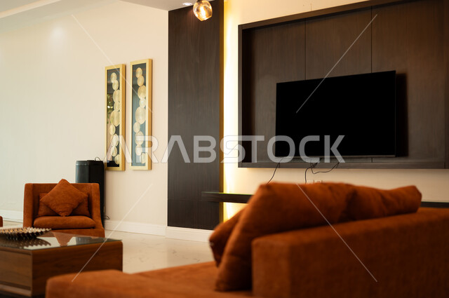 Living room with modern modern designs, interior decorations, living room, elegant home furniture, luxurious modern designs, apartments and villas, luxury hotels and resorts, interior decoration