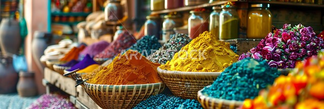  نباتات ذات فوائد صحية وعلاجية، عرض التوابل الملونة والمتنوعة، منكهات وملونات طبيعية للمأكولات والأطعمة, الاسواق التقليدية الشعبية لبيع البهارات والعطريات،منتجات زراعية محلية, محاصيل وطنية من مزارع المملكة العربية السعودية