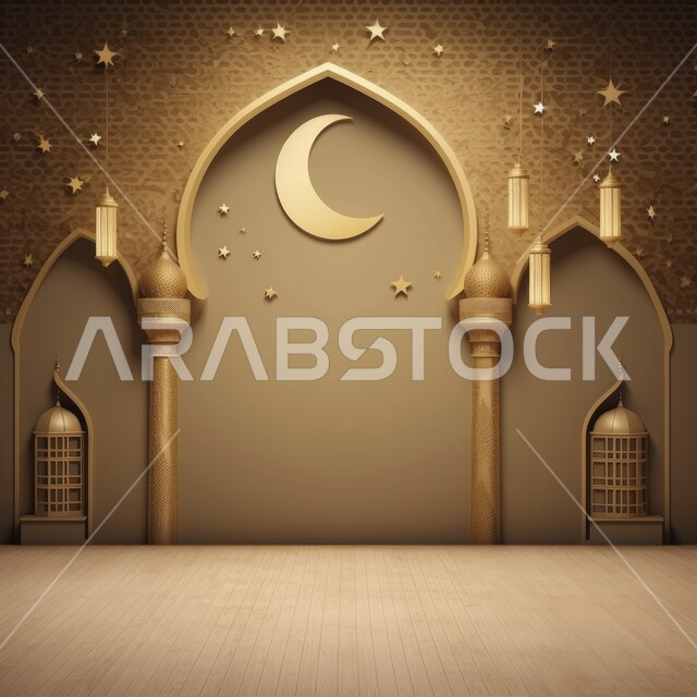 مآذن و قبب المساجد على الطراز الاسلامي، نداء المسلمين لأداء الفرائض والصلوات، الديكورات والتصاميم الهندسية الدينية المتميزة، منظر السماء في وقت غروب الشمس، مفهوم العبادة والتقرب إلى الله تعالى