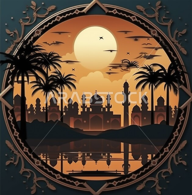 Distinctive religious decorations and engineering designs, the concept of worship and closeness to God Almighty, minarets and domes of mosques in the Islamic style, calling Muslims to perform obligatory duties and prayers.