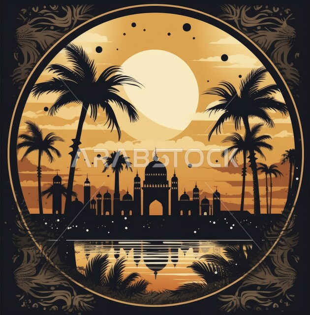 Distinctive religious decorations and engineering designs, the concept of worship and closeness to God Almighty, minarets and domes of mosques in the Islamic style, calling Muslims to perform obligatory duties and prayers.