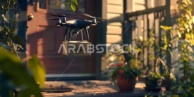  نقل الصناديق بكفاءة وأمان في المناطق الحضرية في المملكة العربية السعودية، عملية شحن وتوصيل موثوقه,  احدث تقنيات التوصيل السريع, توصيل البضائع بواسطة الدرون، ايصال الطرود بواسطة الطائرات بدون طيار