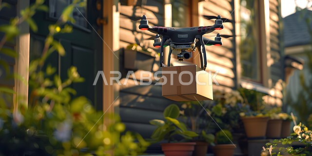  نقل الصناديق بكفاءة وأمان في المناطق الحضرية في المملكة العربية السعودية، عملية شحن وتوصيل موثوقه,  احدث تقنيات التوصيل السريع, توصيل البضائع بواسطة الدرون، ايصال الطرود بواسطة الطائرات بدون طيار