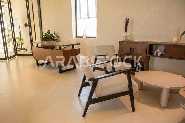 ديكور مكتب فخم على الطراز الحديث, التصميم العصري الحديث للمكاتب في شركات المملكة العربية السعودية, غرف مكتبية بأثاث أنيق ومريح