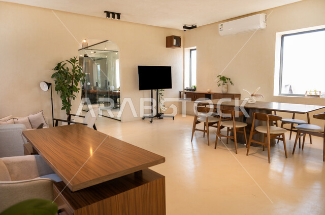 تجهيزات مكتبية حديثة وأثاث أنيق ومريح، ديكورات عصرية للمكاتب في شركات المملكة العربية السعودية, تصاميم داخلية راقية لمكتب على الطراز الحديث