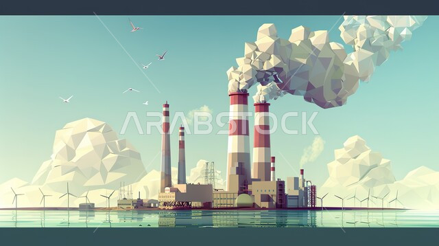  صناعات ومشاريع بيتروكيماوية, خطوط الأنابيب والكابلات الفولاذية، رسوم توضيحية لمصنع تكرير النفط والغاز في المنطقة الصناعية، مصانع ومعامل في المملكة العربية السعودية، مستودعات ضخمة و كبيرة، هندسات ومعدات صناعية