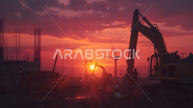 مفهوم تحسين البنية التحتية للبلاد، أعمال البناء والمقاولات والتطوير العقاري، إنشاء الأساسات والهياكل للمشروعات السكنية والمصانع، التطور المعماري والحضاري في المملكة العربية السعودية، تشييد المباني والمشاريع الضخمة
