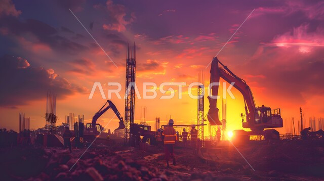 مفهوم تحسين البنية التحتية للبلاد، أعمال البناء والمقاولات والتطوير العقاري، إنشاء الأساسات والهياكل للمشروعات السكنية والمصانع، التطور المعماري والحضاري في المملكة العربية السعودية، تشييد المباني والمشاريع الضخمة