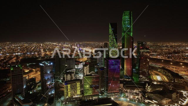 مركز الملك عبدالله المالي ( كافد ) في الرياض بالمملكة العربية السعودية ، الابراج و المنشأت المعمارية ، السياحة في السعودية