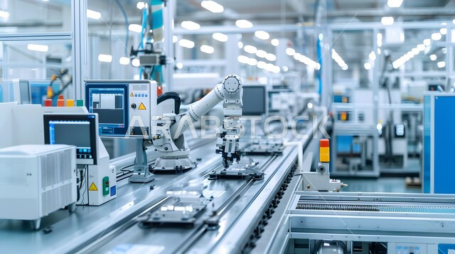 الاعتماد على التشغيل الآلي في معامل المملكة العربية السعودية، علوم و تكنولوجيا انتاج المصانع، تحقيق الثورة الصناعية، رؤية سعودية مستقبلية 2030، اذرع روبوتات الصناعة الذكية المتطورة في التصنيع