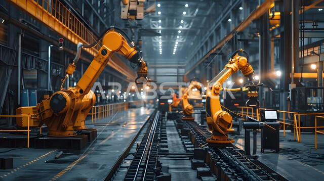 اذرع روبوتات الصناعة الذكية المتطورة في التصنيع، الاعتماد على التشغيل الآلي في معامل المملكة العربية السعودية، علوم و تكنولوجيا انتاج المصانع، تحقيق الثورة الصناعية، رؤية سعودية مستقبلية 2030