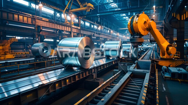 Advanced smart industrial robot arms in manufacturing, reliance on automation in Saudi Arabia’s factories, factory production science and technology, achieving the industrial revolution, Saudi Vision 2030