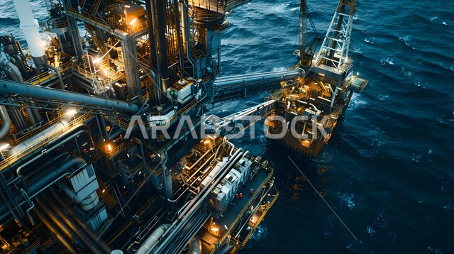 صناعات ومشاريع بيتروكيماوية في المملكة, استنباط الثروات الباطنية من البحر, الآلات الضخمة والمعدات الثقيلة المستخدمة في التنقيب عن البترول, العمل في مجال الهندسة البترولية, مصانع تكرير النفط والغاز في المنطقة الصناعية بالسعودية, النمو والتقدم الاقتصادي السعودي