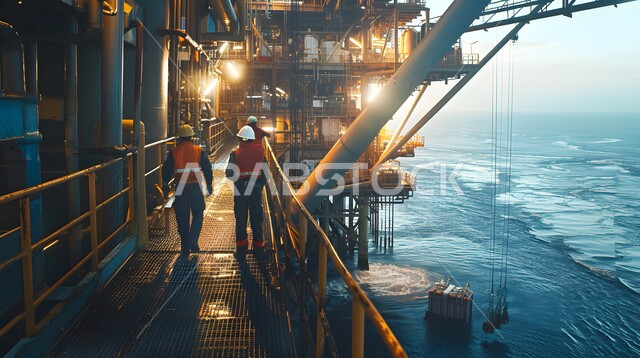 العمل في مجال الهندسة البترولية, مصانع تكرير النفط والغاز في المنطقة الصناعية بالسعودية, استنباط الثروات الباطنية من البحر, صناعات ومشاريع بيتروكيماوية في المملكة, الآلات الضخمة والمعدات الثقيلة المستخدمة في التنقيب عن البترول, النمو والتقدم الاقتصادي السعودي