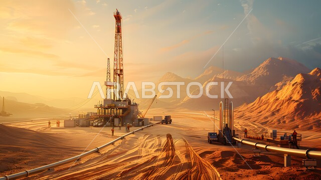  صناعات ومشاريع بتروكيماوية في المملكة, تنمية الاقتصاد السعودي, خطوط الأنابيب والمعدات الفولاذية الثقيلة، آلات الحفر الضخمة المستخدمة في استخراج البترول, التنقيب عن الثروات الباطنية في المملكة العربية السعودية،العمل في مجال الهندسة الصناعية والنفطية