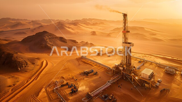 التنقيب عن الثروات الباطنية في المملكة العربية السعودية، صناعات ومشاريع بتروكيماوية في المملكة, خطوط الأنابيب والمعدات الفولاذية الثقيلة، آلات الحفر الضخمة المستخدمة في استخراج البترول, تنمية الاقتصاد السعودي, العمل في مجال الهندسة الصناعية والنفطية