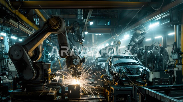 تحقيق الثورة الصناعية، رؤية سعودية مستقبلية 2030، دمج التكنولوجيا والتقنيات الحديثة في مجال الميكانيك, التشغيل الآلي لخطوط الانتاج في معامل ومصانع المملكة, استخدام روبوتات متطورة في تصنيع السيارات والمركبات, الاعتماد على أذرع الآلات في عمليات الإصلاح واللحام 