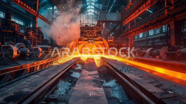 الاعتماد على التشغيل الآلي في عملية التذويب والتبريد، مصانع المعادن الخام في المملكة العربية السعودية, خط إنتاج الفولاذ والمعادن المختلفة, صهر الحديد وصبه في قوالب خاصة, معامل الصناعات الحرارية السعودية, الآلات والمعدات الثقيلة المقاومة للحرارة