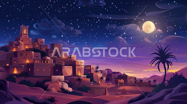 أشجار النخيل المحيطة بالمناطق الخليجية التراثية ،القرى والمدن القديمة قي المملكة العربية السعودية ،الاثار التاريخية والبيوت الطينية في الاحياء السكنية ، أماكن ومعالم سياحية مشهورة ، الهندسة الفنية المعمارية على الطراز التقليدي 