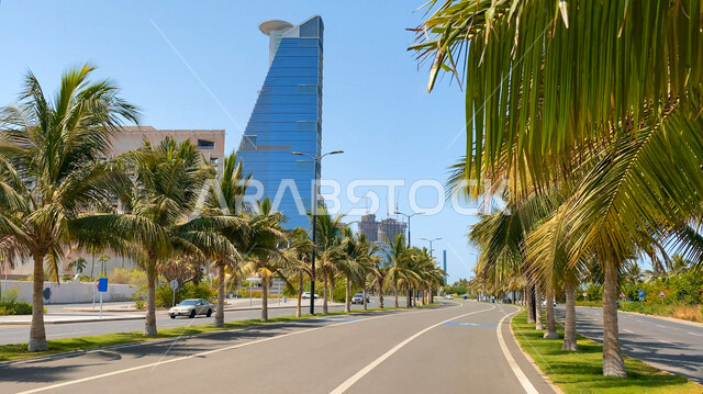 Jeddah waterfront promenade in Jeddah, Saudi Arabia, Jeddah Corniche promenade, stunning view