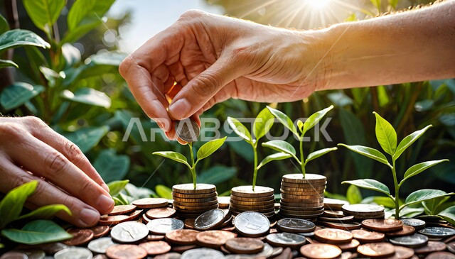 مفهوم النمو الاقتصادي والارباح المالية، زرع بذور الرخاء المالي، الاستثمار والفوائد العائدة، التوفير وادخار الأموال، الأعمال الخيرية والفائدة للمجتمع