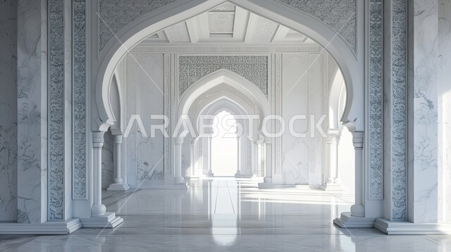  تصاميم وديكورات اسلامية مزخرفة، إطار ثري دي بزخارف دينية, مجسم ثلاثي الابعاد لمنبر جامع ، اسلاميات وعبادة الله ، الديكور الداخلي على الطراز الاسلامي الحديث