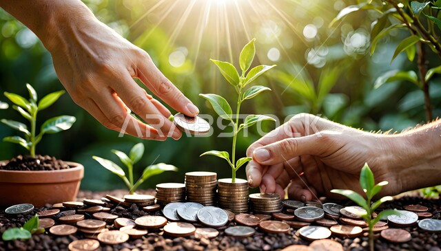 مفهوم النمو الاقتصادي والارباح المالية، الاستثمار والفوائد العائدة، التوفير وادخار الأموال، المباشر والغير مباشر، الأعمال الخيرية والفائدة للمجتمع