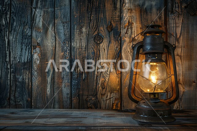 فانوس معدني مزخرف مضيء، أنوار وديكورات في الأجواء الرمضانية الروحانية، الزينة والاكسسوارات العربية والفن الإسلامي، تحف اسلامية تقليدية للاحتفال بقدوم شهر الخير