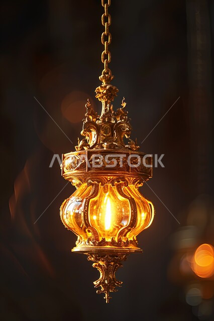  أنوار وديكورات في الأجواء الرمضانية الروحانية، الزينة والاكسسوارات العربية والفن الإسلامي، تحف اسلامية تقليدية للاحتفال بقدوم شهر الخير، فانوس معدني مزخرف مضيء