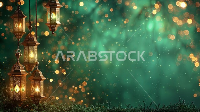  أنوار وديكورات في الأجواء الرمضانية الروحانية، الزينة والاكسسوارات العربية والفن الإسلامي، تحف اسلامية تقليدية للاحتفال بقدوم شهر الخير، فانوس معدني مزخرف مضيء