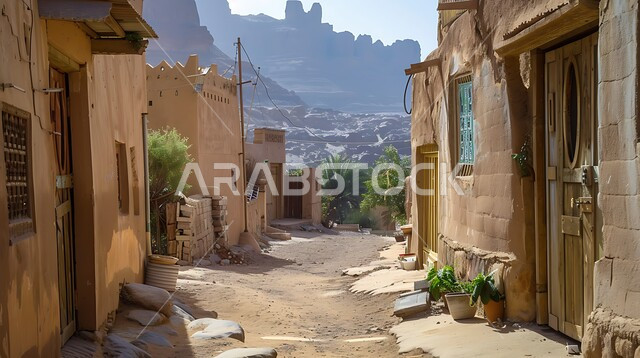  الهندسة الفنية المعمارية للعمارات الشعبية، الاهتمام بزراعة اشجار النخيل في القرى القديمة التراثية، المنازل المبنية على الطراز الطيني القديم، قرى وأحياء سكنية شعبية في المملكة العربية السعودية