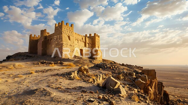  حصون الممالك السابقة المشيدة من الحجار وسط الصحراء، التكوينات والتشكيلات الحجرية في المناطق الصحراوية، الفن الهندسي المعماري على الطراز القديم، المعالم الأثرية القديمة، القصور والقلاع الاسطورية التاريخية والتراثية