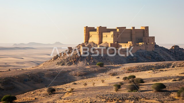  حصون الممالك السابقة المشيدة من الحجار وسط الصحراء، التكوينات والتشكيلات الحجرية في المناطق الصحراوية، الفن الهندسي المعماري على الطراز القديم، المعالم الأثرية القديمة، القصور والقلاع الاسطورية التاريخية والتراثية