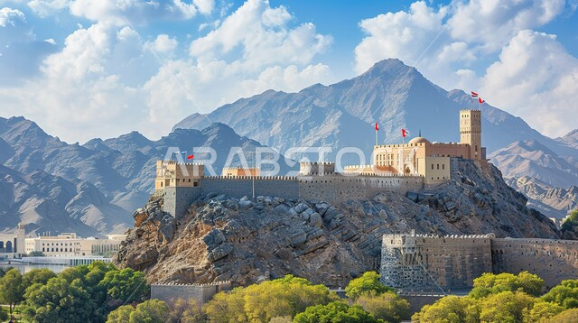 رمز الوحدة والنضال العماني، المعالم السياحية المشهورة في سلطنة عمان, الحصون والقلاع التاريخية المبنية على الطراز القديم, الفن الهندسي المعاري في بناء قلعة الميراني الأثرية، الوجهات الثقافية في مدينة مسقط