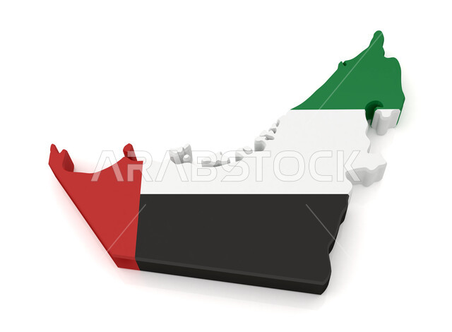 مجسم ثلاثي الأبعاد لخريطة الإمارات العربية المتحدة , مفهوم حب الوطن و الانتماء اليه , الإخلاص و الولاء للبلاد , الاحتفالات بالمناسبات و الأعياد الوطنية , ذكرى العيد الوطني الإماراتي